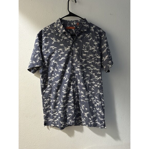 tori richard shirt good Reef Hawaiian Size M, Chest 42”, Length 29” Cotton, Palm - Picture 1 of 4